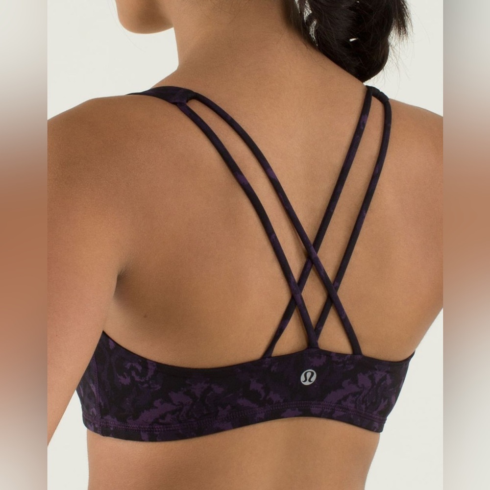 Lululemon Free To Be Bra Beautiful Baroque Deep Zinfandel